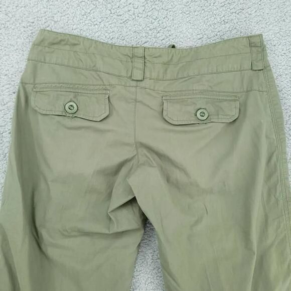 Nike Cargo Capri Pants Medium Drawstring Army Green - Picture 7 of 9
